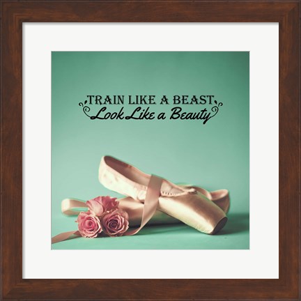 Framed Train Like A Beast Color Print
