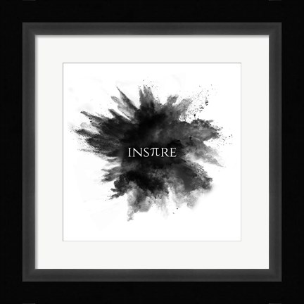 Framed Inspire Powder Explosion Black Print