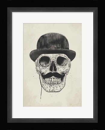 Framed Gentlemen Never Die Print