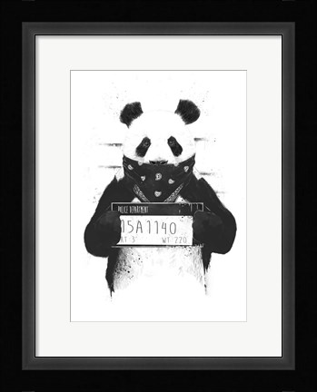 Framed Bad Panda Print