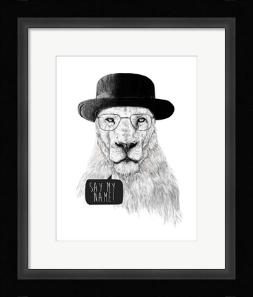 Framed Say My Name Print