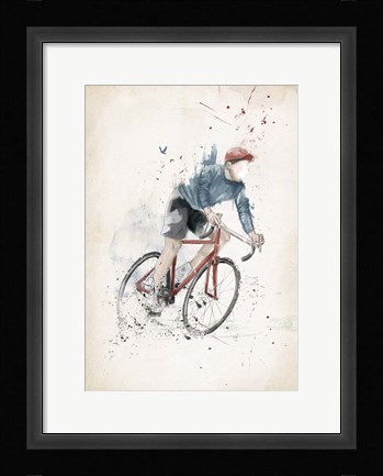 Framed I Want To Ride My Bicycle Print