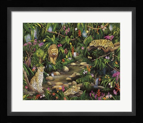 Framed Exotic Jungle Print