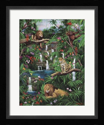 Framed Freedom In The Jungle Print