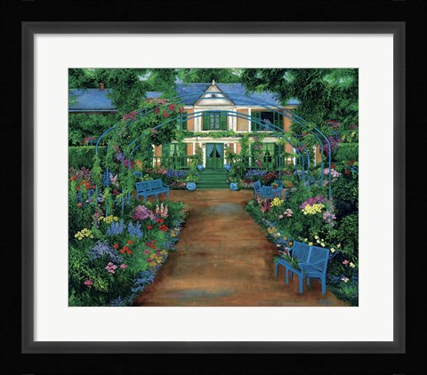 Framed French Garden Print