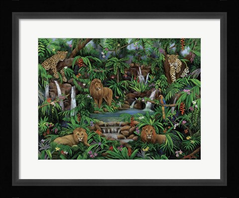 Framed Peaceful Jungle Print