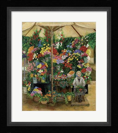 Framed Roma Flowers Print