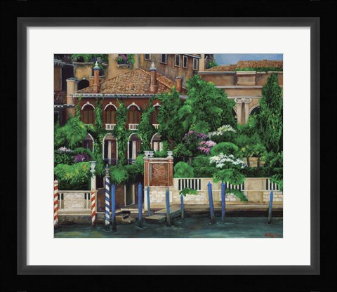 Framed Venice Left Bank Print