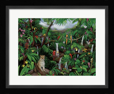 Framed Cloud Forest Creatures Print