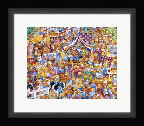 Framed Teddy Bear Fair Print