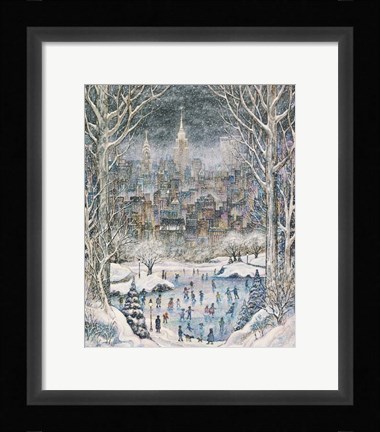 Framed Night Skaters Print