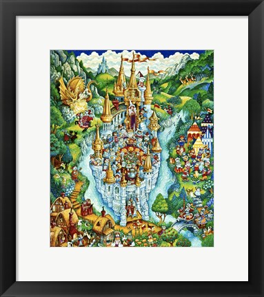 Framed Cats Of Camelot Print