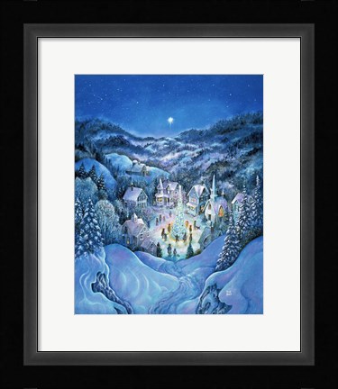 Framed Road To Christmas Print
