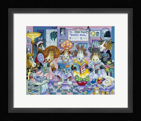 Framed Horse Hair Barn Print