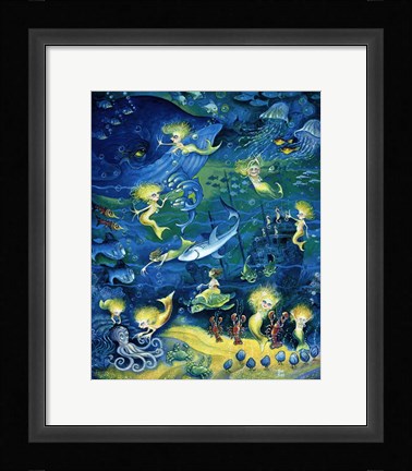 Framed Mermaids Print