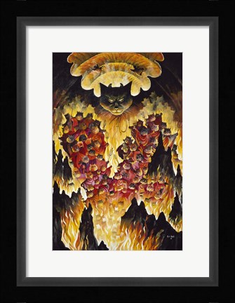 Framed Devil Cats Print