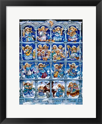 Framed Angels We Have Heard On High Print