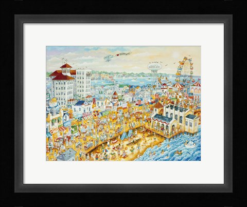 Framed Ocean City Summer Print