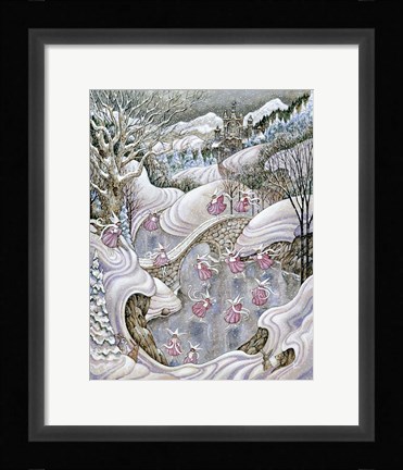 Framed Pink Ladies Print