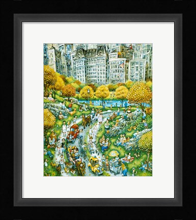 Framed Central Park Sunday Print