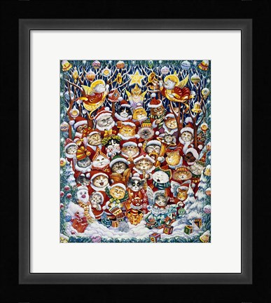 Framed Santa Claws Print