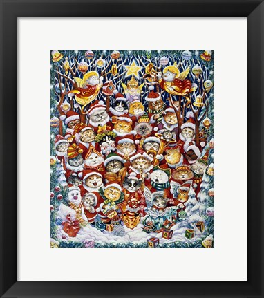 Framed Santa Claws Print