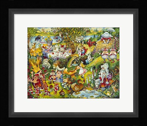 Framed Alice In Wonderland Print