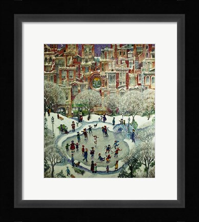 Framed City Skaters Print