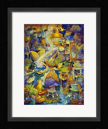 Framed Kitchen Witch Print