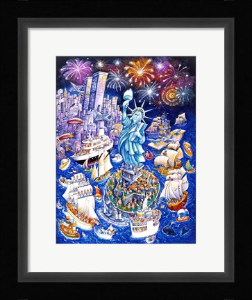 Framed Miss Liberty Print