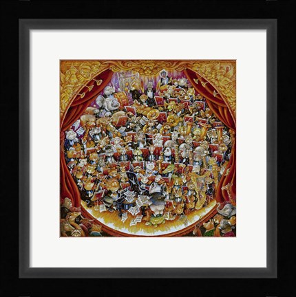 Framed Animal Orchestra Print