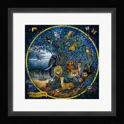 Framed Who Goes In The Woods Print