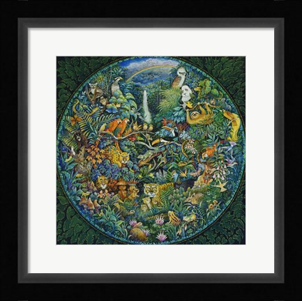 Framed Rainbow Forest Print