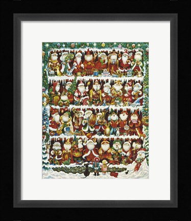 Framed Will The Real Santa Print