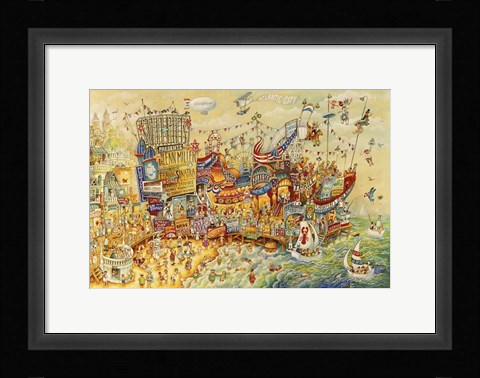 Framed Steel Pier Memories Print