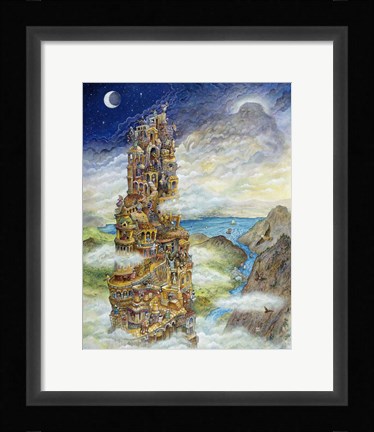 Framed Tower Of Babel Print