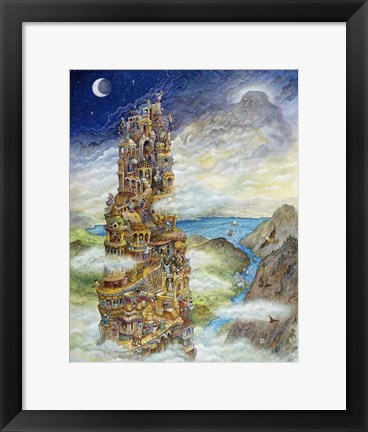 Framed Tower Of Babel Print