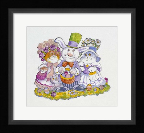 Framed Easter Bunny Print