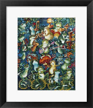 Framed Moon Music Print