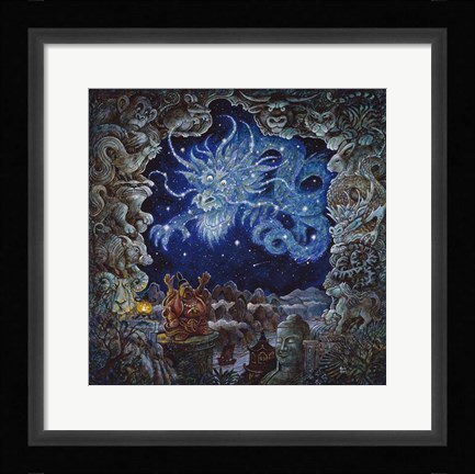 Framed Star Dragon Print