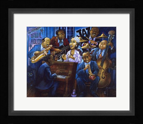 Framed When Billie Sang The Blues Print