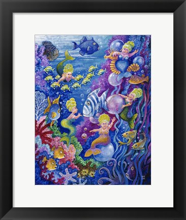 Framed Little Little Mermaid Print