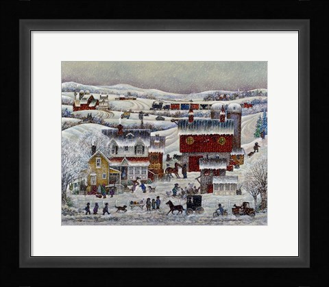 Framed Amish Winter Print