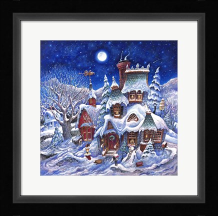 Framed December Snow Print