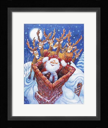 Framed Down the Chimney 2 Print