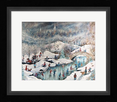 Framed Up In Central Park Print