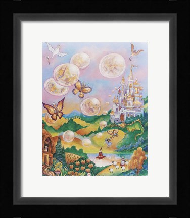 Framed Bubble Fairies Print