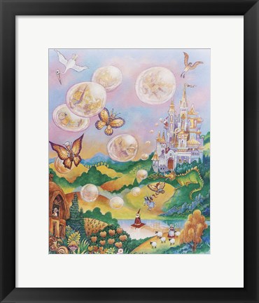 Framed Bubble Fairies Print