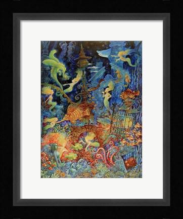Framed Mermaids Of Atlantis Print