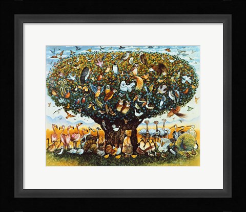 Framed Noah And The Birds Print